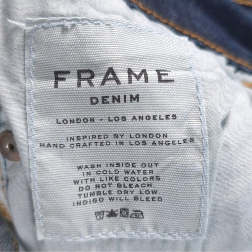 FRAME Le Skinny de Jeanne PEMBRIDE SQUARE Jeans MADE IN USA 🇺🇸 Size 28 - Picture 11 of 11